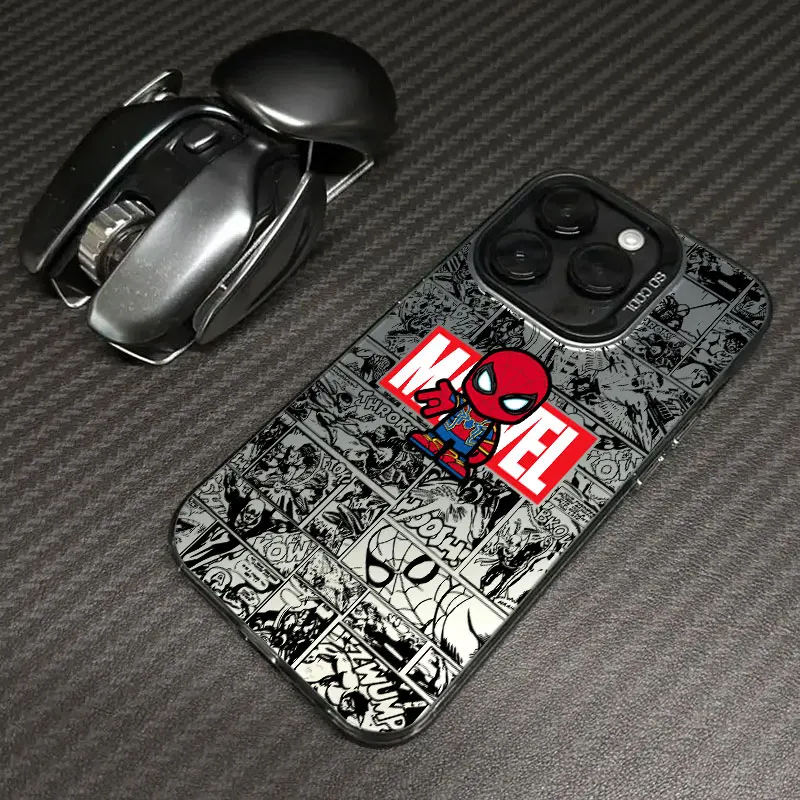 Ironmans Spidermans Phone Case For iPhone 17 17e 16e 16 15 14 13 12 11 mini Pro Max X XR XSMAX Air Plus Anti Fall Matte Cover view 2