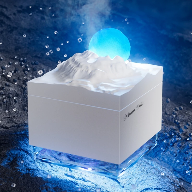 Humidificador de aire de Luna 3D con luz de ambiente, difusor de Aroma ultrasónico USB, purificador de aire para el hogar, decoración del dormitorio, los mejores regalos, 300ML