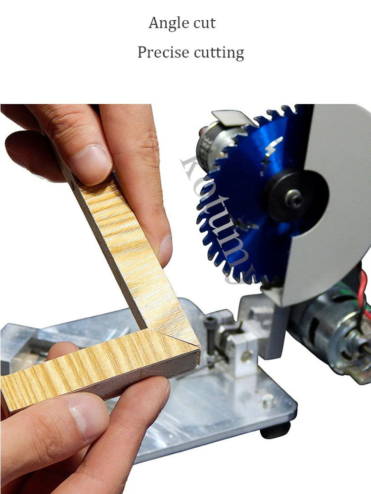 Portable Mini Table Saw Metal Wood Plastic Cutting Machine Aluminum Alloy Table Saw DIY Woodworking Machine