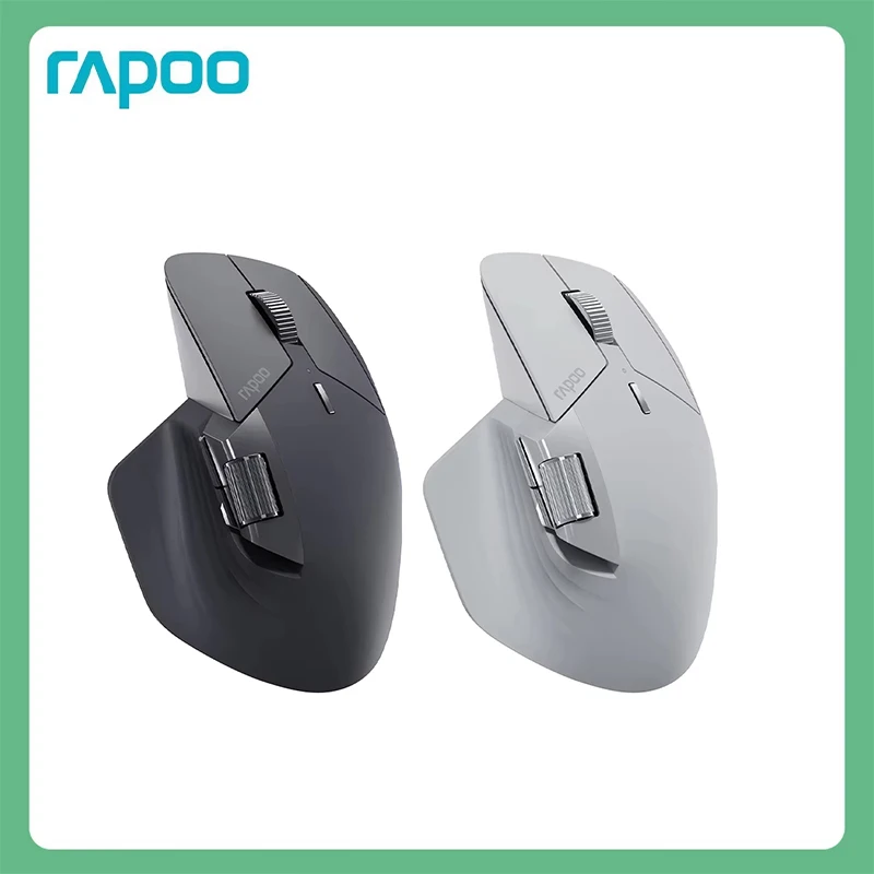 

Rapoo MT760/MT760L/MT760Mini/MT760M Перезаряжаемая многорежимная беспроводная мышь Bluetooth Эргономичная поддержка 4000 точек на дюйм До 4 устройства