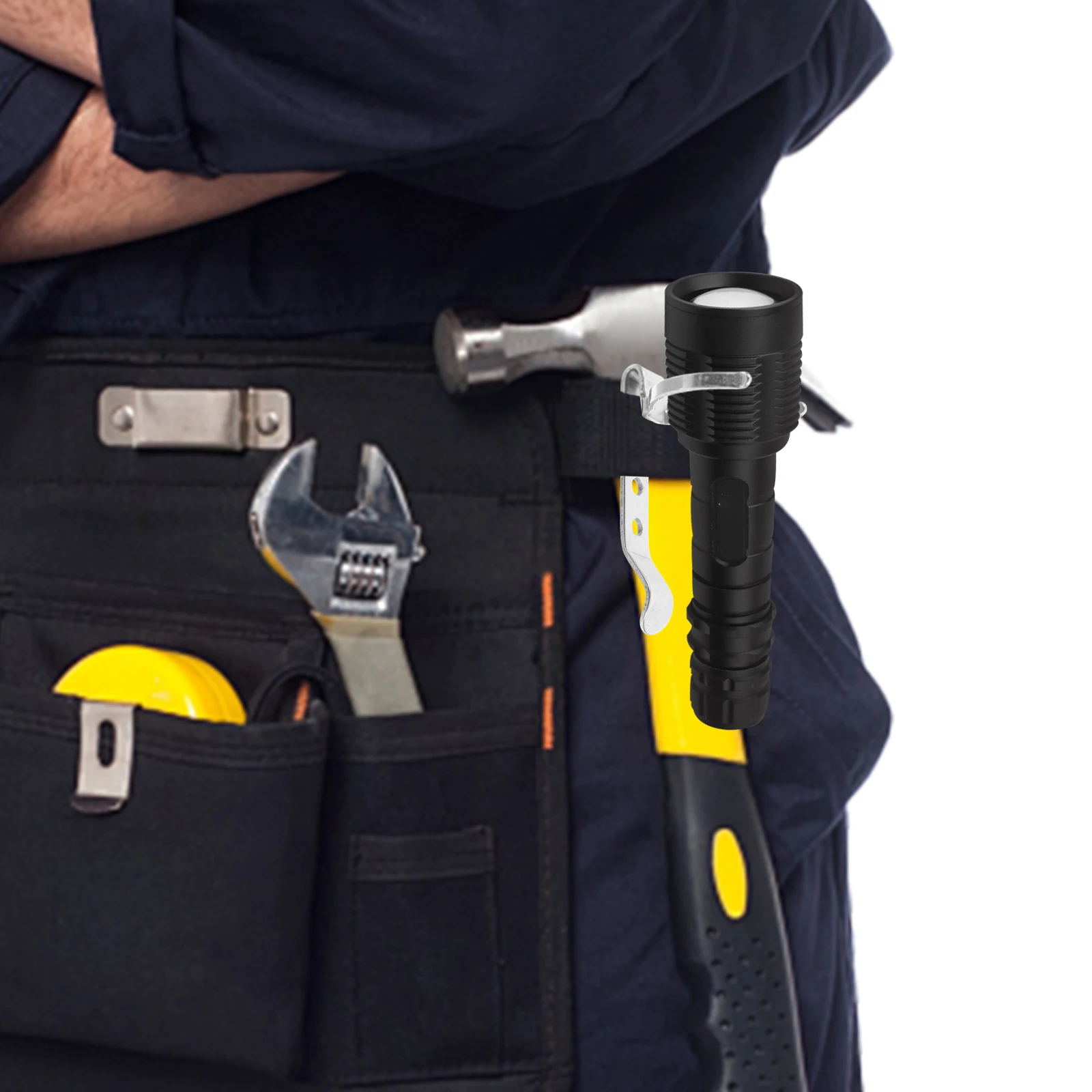 

Flashlight Metal Clip Stainless Steel For T3 Flashlights Outdoor Camping Hiking Portable Pocket Clip Tool Parts Fixing