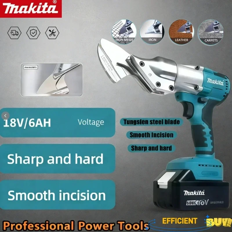 Makita Rechargeable Electric Cordless Sheet Shear Cutter 18V Professional Metal Cutting Scissors