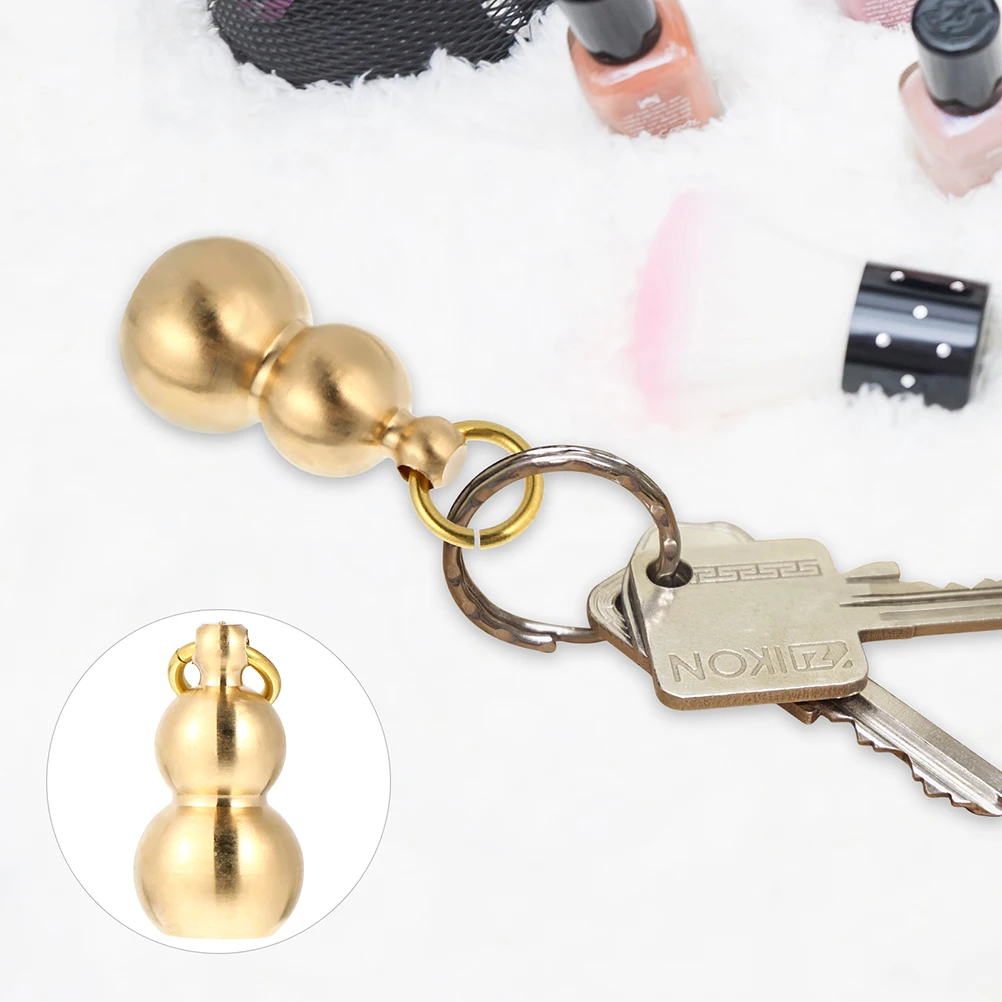 

3 Pcs Brass Gourd Keychain Keychains Pendent Handicraft Decoration Accessory Bag Pendant Accessories Handmade Pet Bell