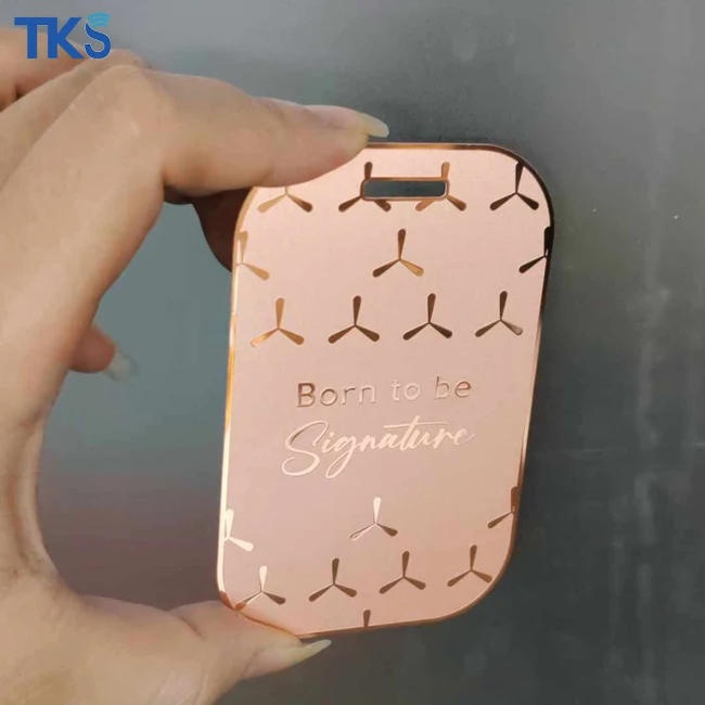 Unique Luxury Mirror Shining  Rose Gold  Metal Business Cards Printing