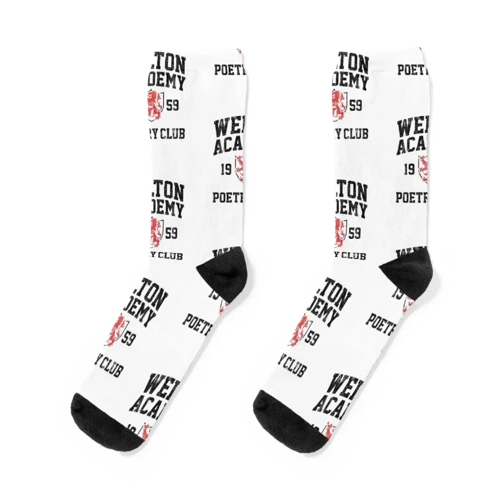 

Welton Academy Poetry Club (Variant) Socks professional running Sports luxe cool Socks Men Women's