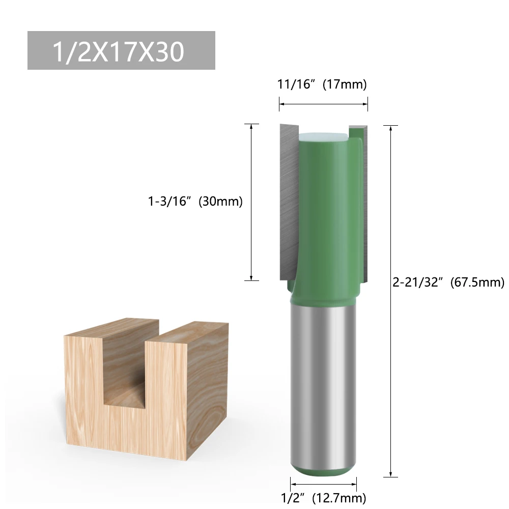 LAVIE Fräser 1/2 Schaft Hartmetall Gerader Fräser zum Nuten Eignet sich für DIY & Professionelle Holzbearbeitung – Detail 9