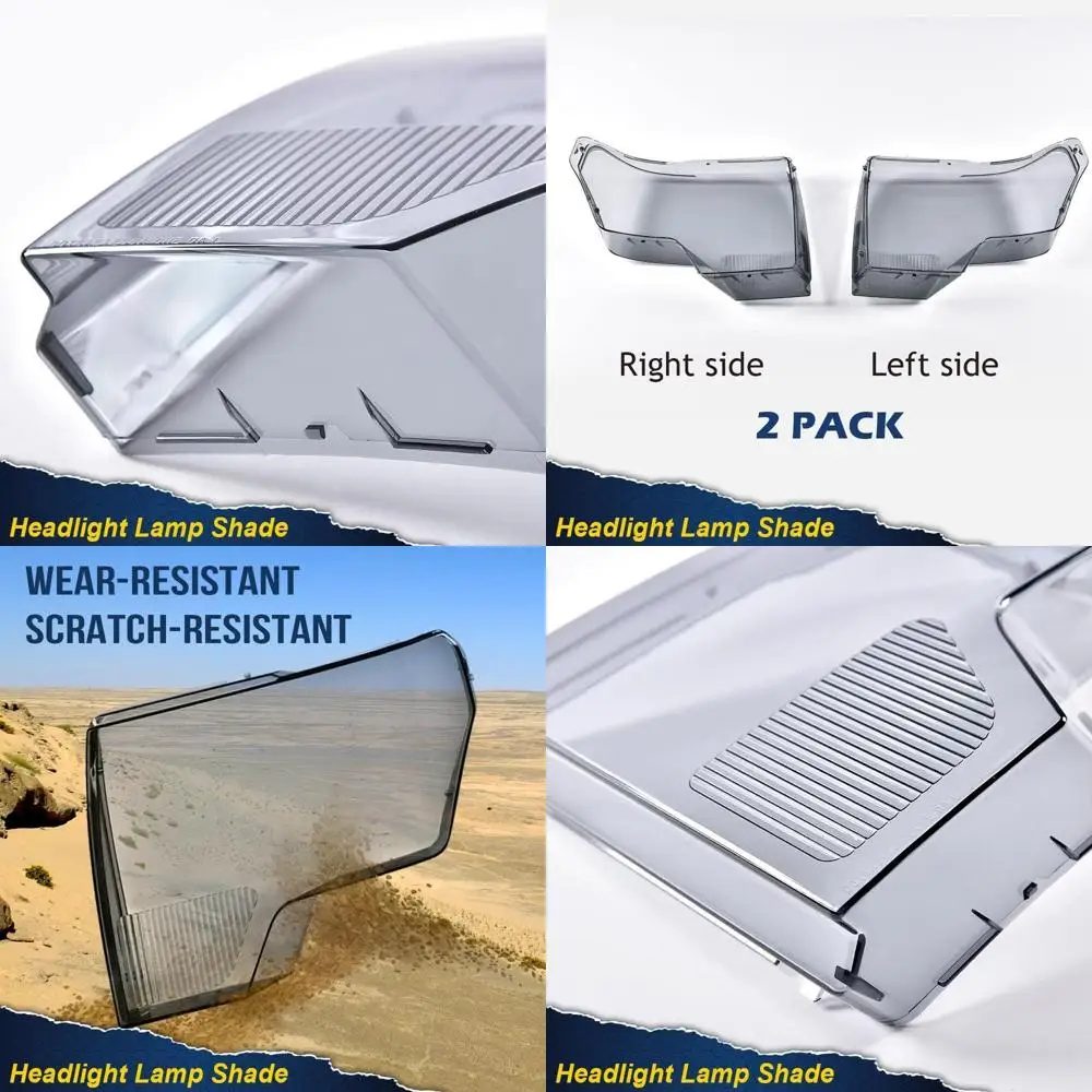 

Крышка объектива фар, совместимая с Ford F150 2009-2014 гг., (не совместима с моделями с заводскими HID-фарами) левая и правая дымчатая