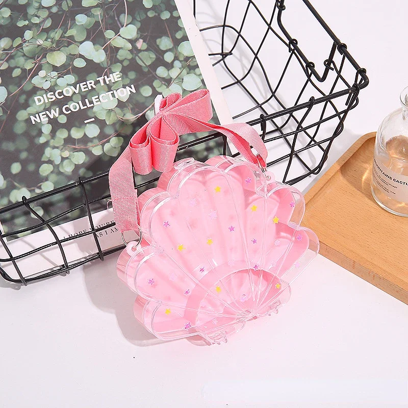 transparent cartoon plum blossom shell bear peach heart backpack, new jewelry packaging box.