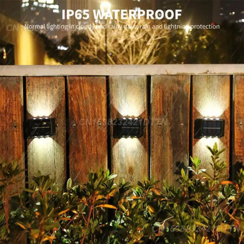 Wall Lamp Durable Outdoor Solar Wall Lamp Outdoor Lighting Landscape Lighting Innovative Design Ambience Wall Lamp Waterproof