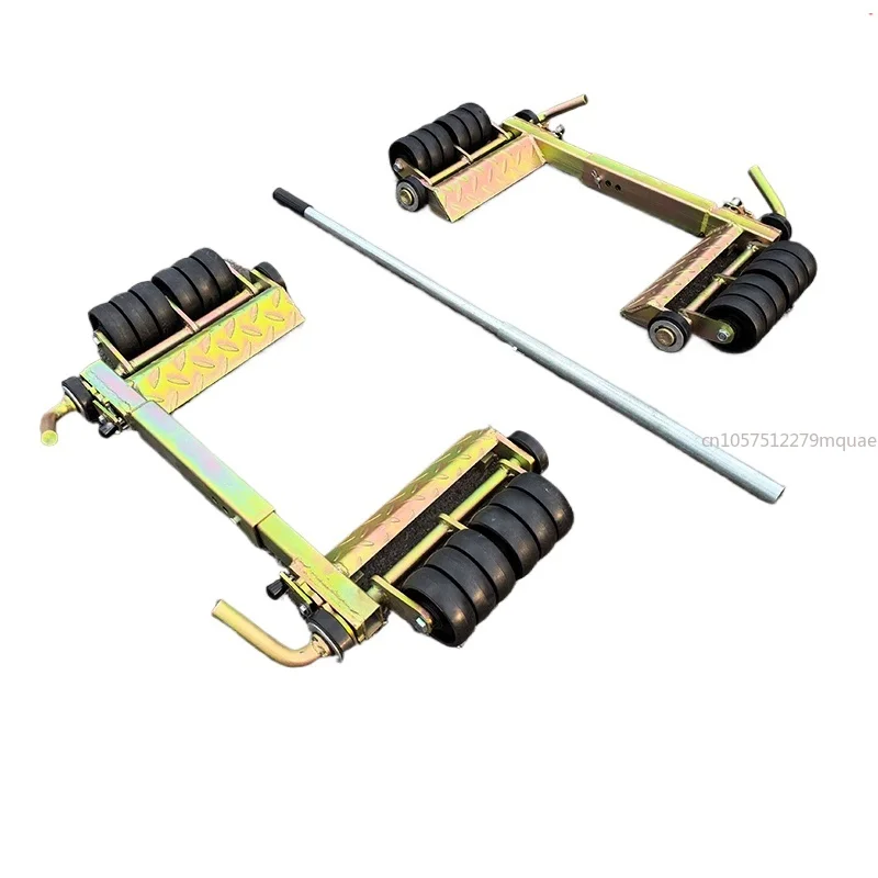 2 Wrecker Auxiliary Wheels, Directional Double-row Wheel Shifter, Car Rear Wheel Clearance Trailer with Car Shifter