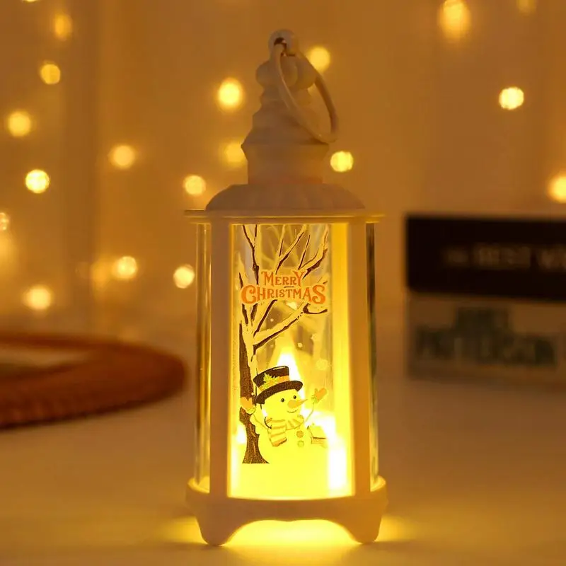 Lampada di natale LED decorazione a mano di natale lanterna di Halloween riutilizzabile Hang Night Light per Bar Garden Landscape Indoor Outdoor