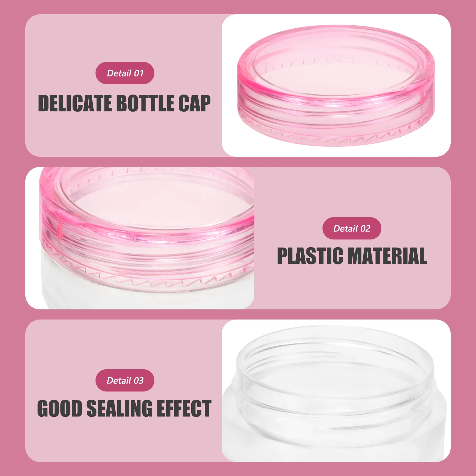 

20 pcs Bottles Empty Containers for Creams Lotion Travel Small Tubes Leakproof Portable Mini Size Sealing Performance
