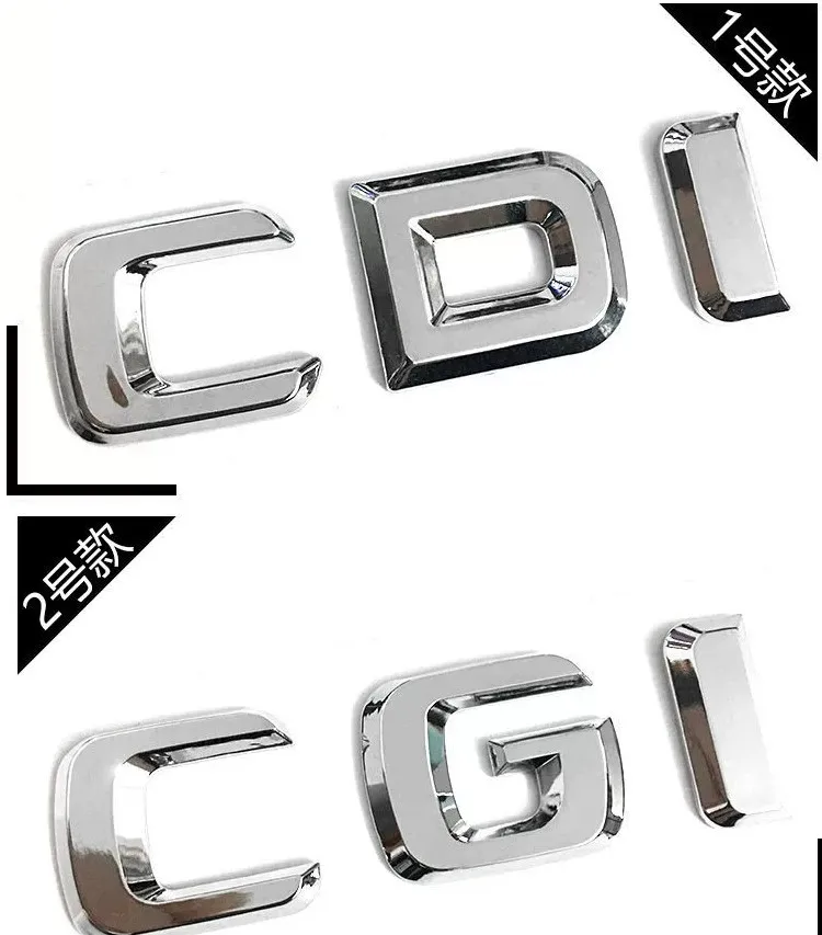 

3D ABS CDI Letters Sticker Car Trunk Badge For Mercedes Benz B180 E260 E200 C200 GLK 220 250 ML 320 CDI Emblem Logo Accessories