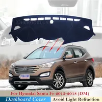 Dashboard Cover Protective Pad for Hyundai Santa Fe 2013 2014 2015 2016 2017 2018 DM IX45 Accessories Dash Board Sunshade Carpet