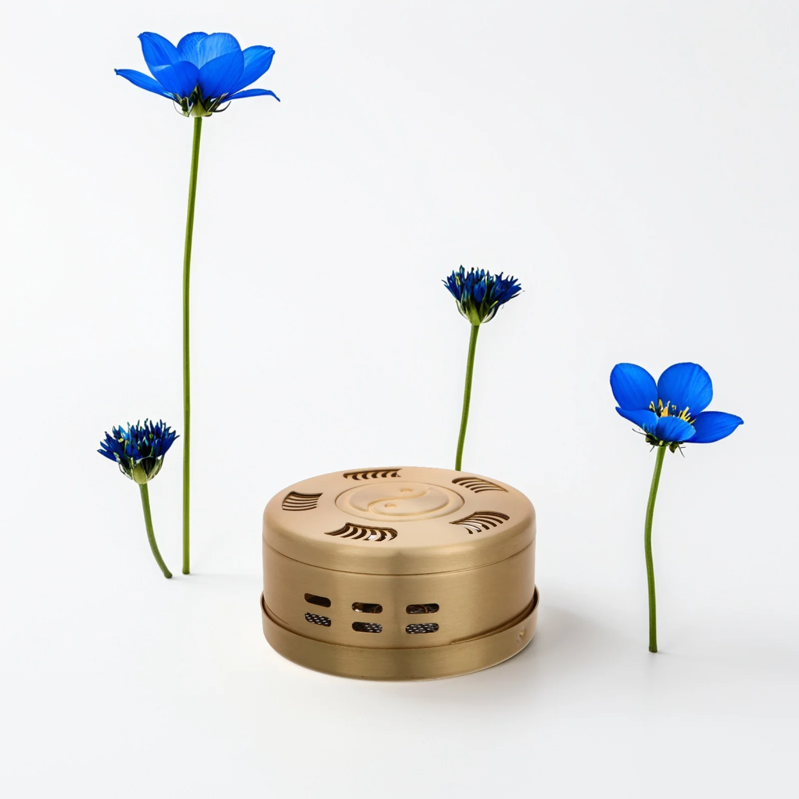 صندوق الكى النحاسي دخاني معدني Moxa الموقد قابل للتعديل المحمولة للعلاج بالتدليك أداة العناية بالجسم متعددة الوظائف #4