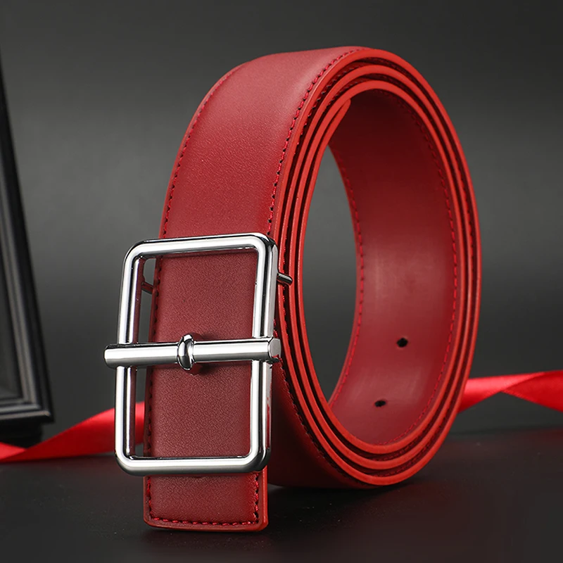 High-Quality Wide Designer Leather Belt for Men