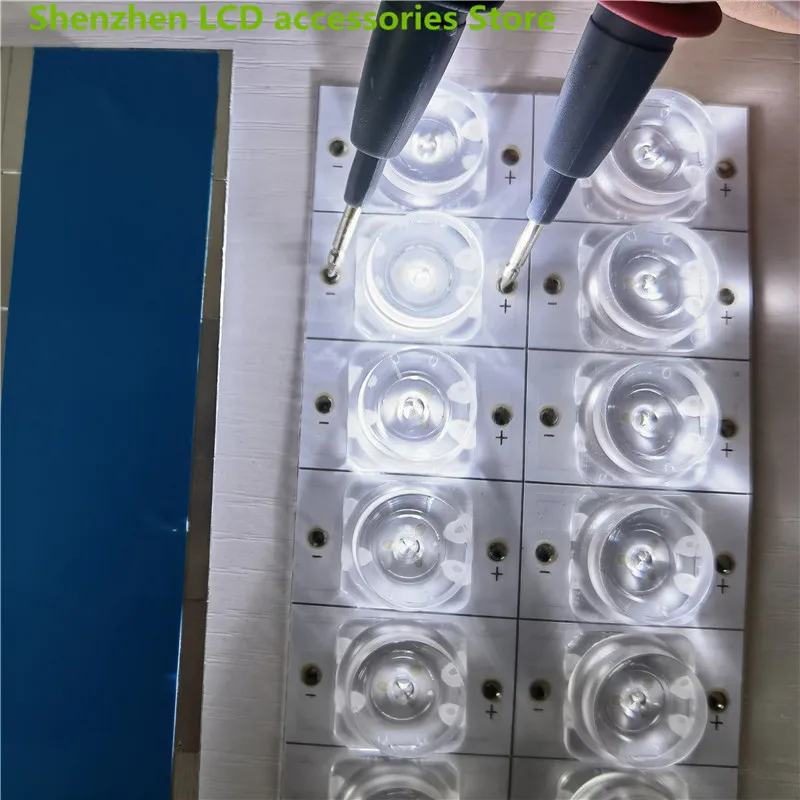 100% جديد 3 فولت 6 فولت سمد حبيبات مصباح مستديرة متفاوتة الأحجام مع عدسة بصرية فليتر ل 32-65 بوصة LED التلفزيون إصلاح KKTV K55 LED55UA8100 CC02550D485V10 55E20