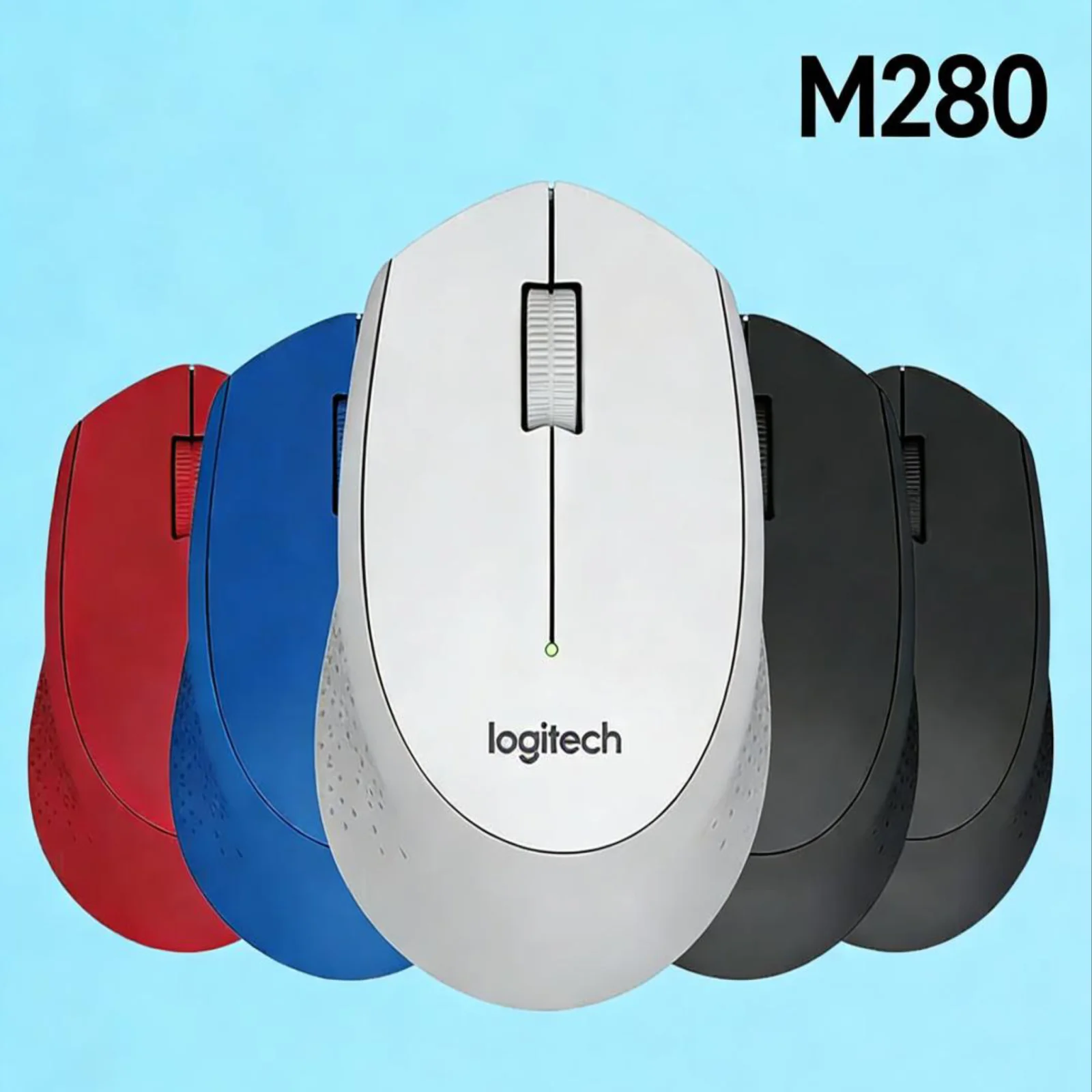 

Беспроводная бесшумная мышь Logitech M280, легкая, эргономичная, двухрежимная, с длительным временем автономной работы, для киберспорта и офиса + M650/M350/M221