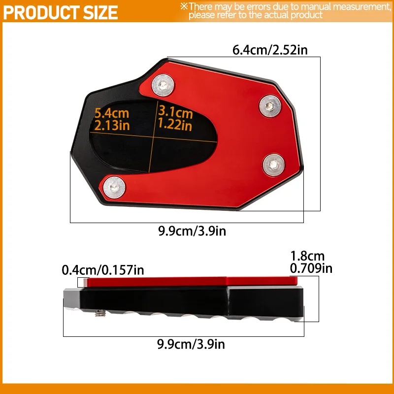 Per SUZUKI Vstrom DL1050 XT DL1050 DL1050XT 2019 2020 2021 2022 Moto CNC Cavalletto Ingranditore Cavalletto Laterale Piastra di Estensione Pad