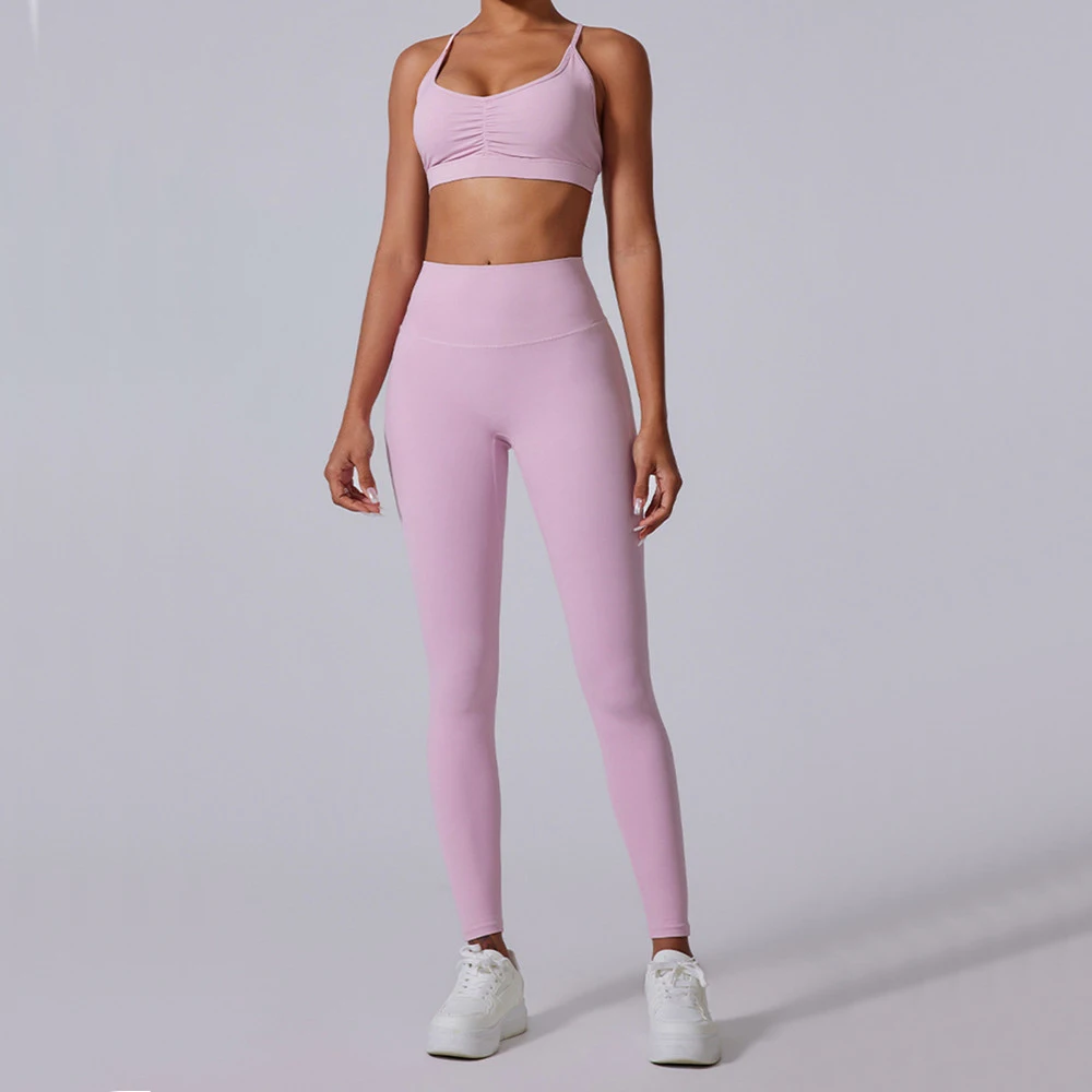 1PCS Hoody Sportswear Long Sleeve Crop Top Women Yoga Set Fitness Bra Workout Clothes Active Gym Legging Athletic Wear Suit image 4
