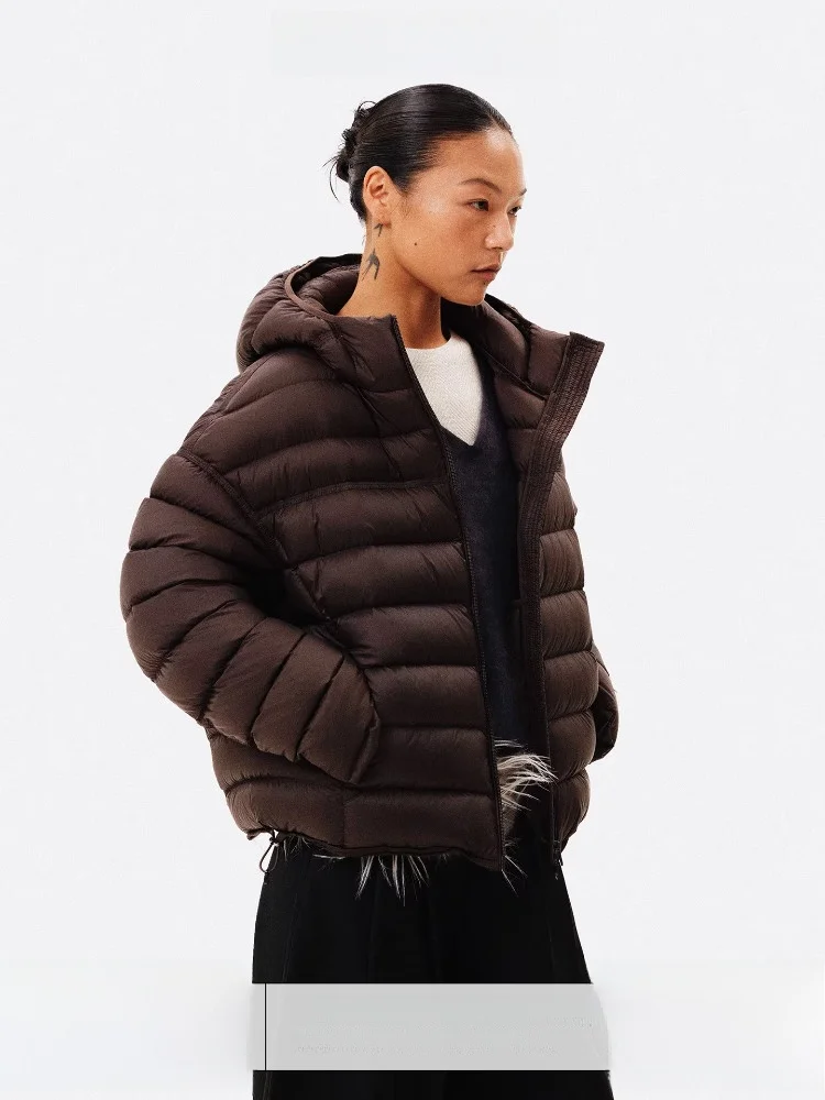 

Женская утепленная короткая пуховая куртка Age of Ascent с капюшоном, 90% белого утиного пуха, дышащая, ветрозащитная, легкая, повседневная