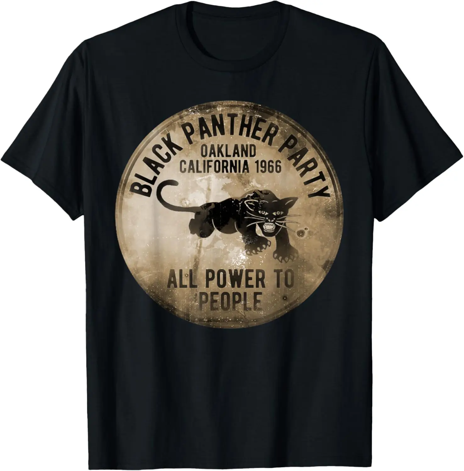 

Vintage Oakland California 1966 Black Panther Party T-Shirt