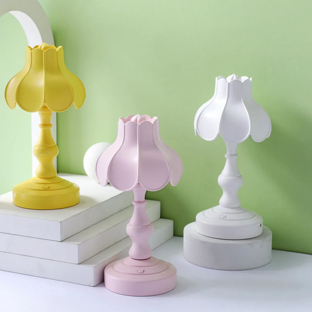

Lotus Table Lamp Desk Reading Lamps for Bedroom Nightstand Light Bedside with Usb