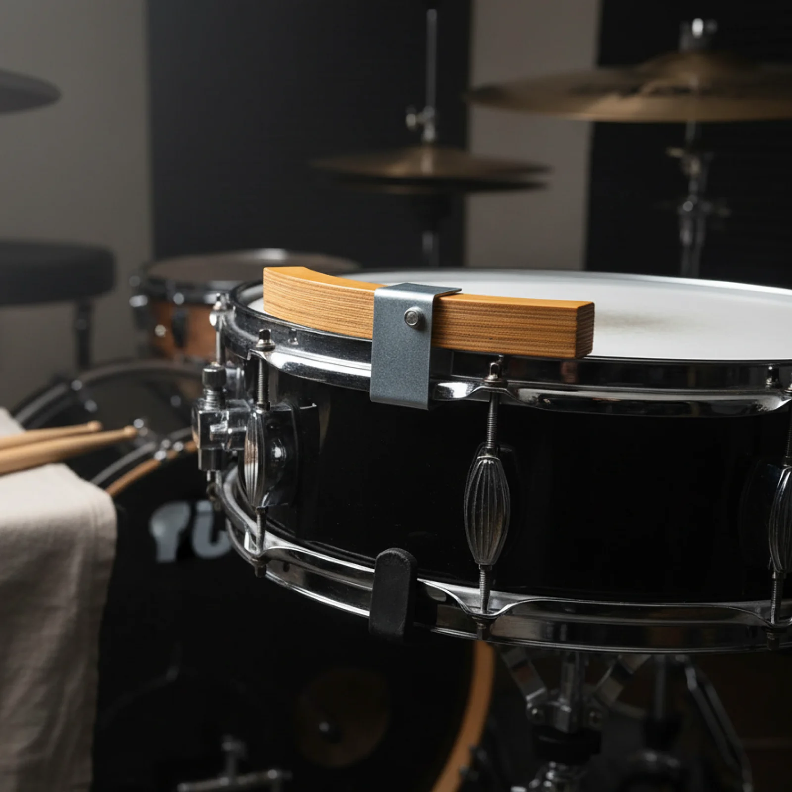 

2 Pcs Snare Drum Rimshots Sound Enhancing Block Edge Effect Special Day Drumming Accessories for Percussionists