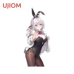 UJIOM 13cm × 5.9cm Bunny Alya Anime Wall Sticker Beautiful Cartoon Character Veneer Decals Fashion Kitchen Cupboard Chambre