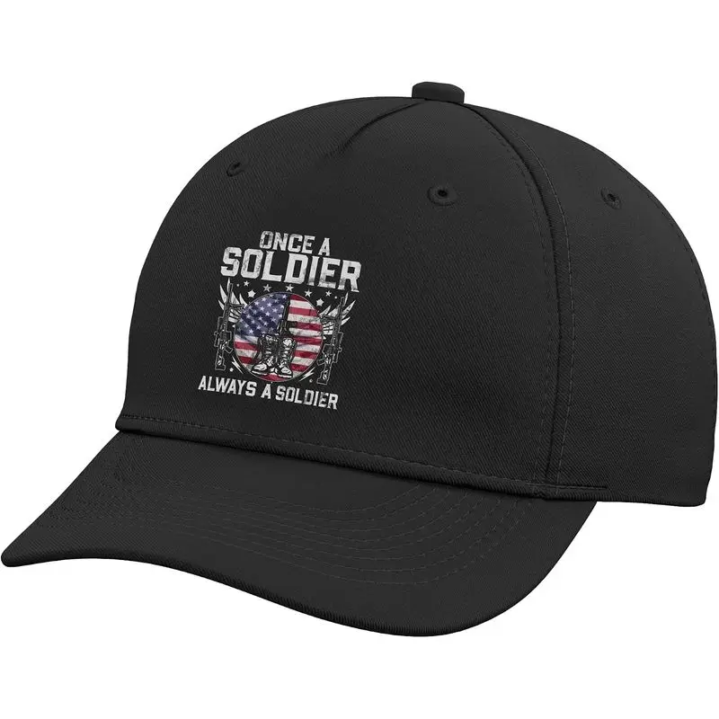 Once a Soldier Always a Soldier Veteran Adjustable Baseball Hat