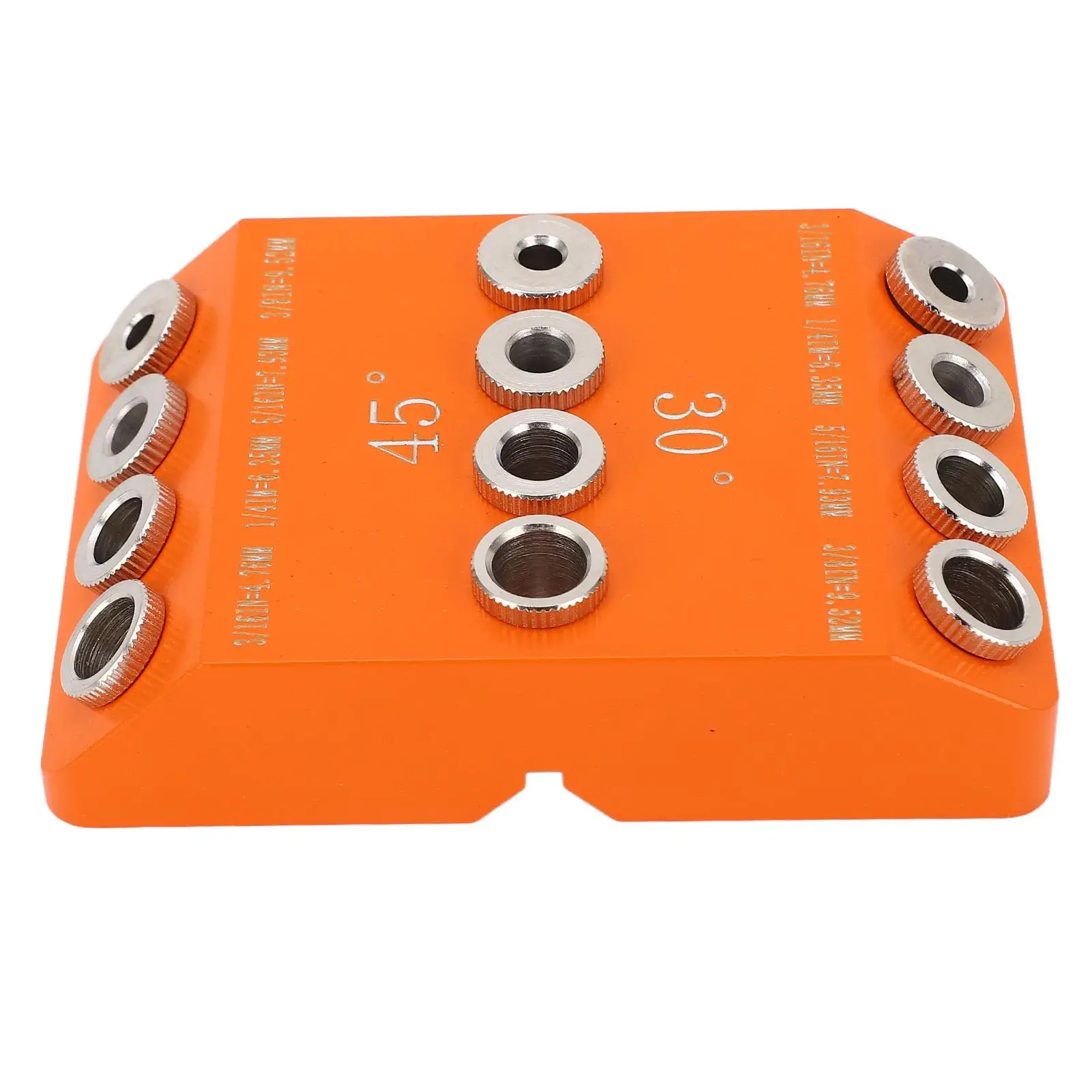 

Aluminum Alloy Drill Angle Guide Jig - Rust-Proof 30/45/90 Degree for woodworking Tool