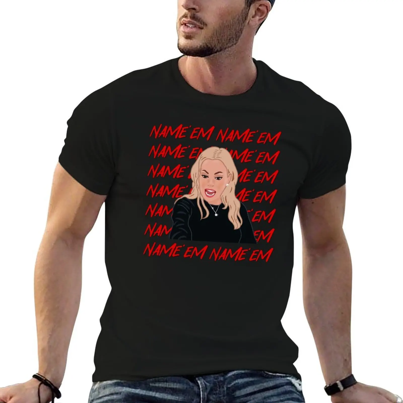 

Sutton Stracke The Real Housewives of Beverly Hills Name’em T-Shirt cotton t shirts high quality t shirts for man cotton T-Shirt