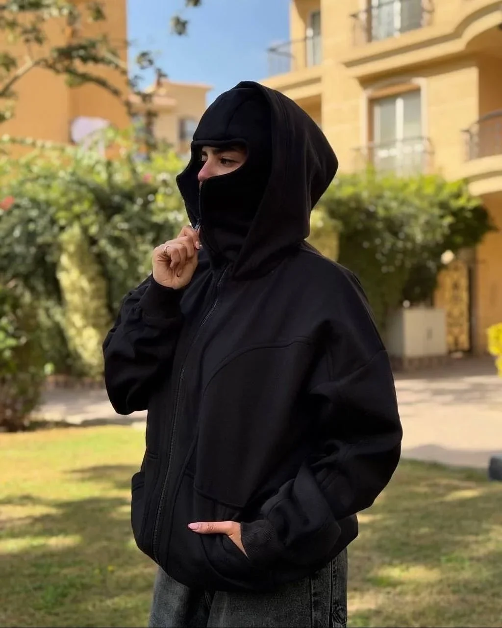 سترة بغطاء للرأس للخريف، سترة بسحاب مزدوج للجنسين، قمة الموضة للزوجين لربيع وخريف وشتاء