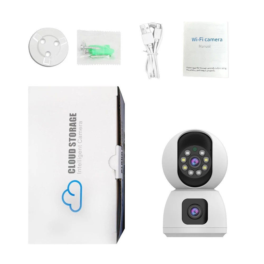 1080P HD WiFi Camera Wireless Baby Monitor Auto Tracking Ai Human Detection Indoor Home Secuiryt Surveillance PTZ Cameras