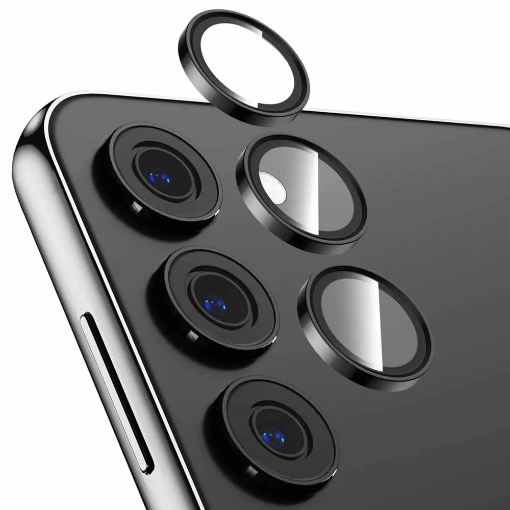 Arka Metal Halka Kamera Cam Samsung Galaxy A55 5G Kamera Lens Koruyucu Cam Samsung A55 A35 A15 Lens Koruyucu Kılıf