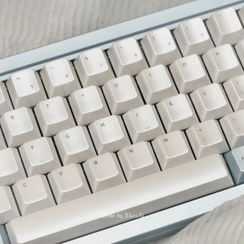 Seawater Pearl Theme Keycaps Set Customized ABS Spray Coating Cherry Profile Keyboard Cap for Mechanical Keyboard Accessories