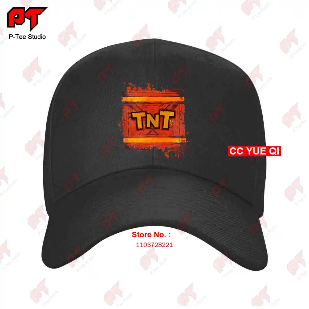 Crash Bandicoot Tnt Box Explosive Gaming Baseball Caps Truck Cap IVBZ