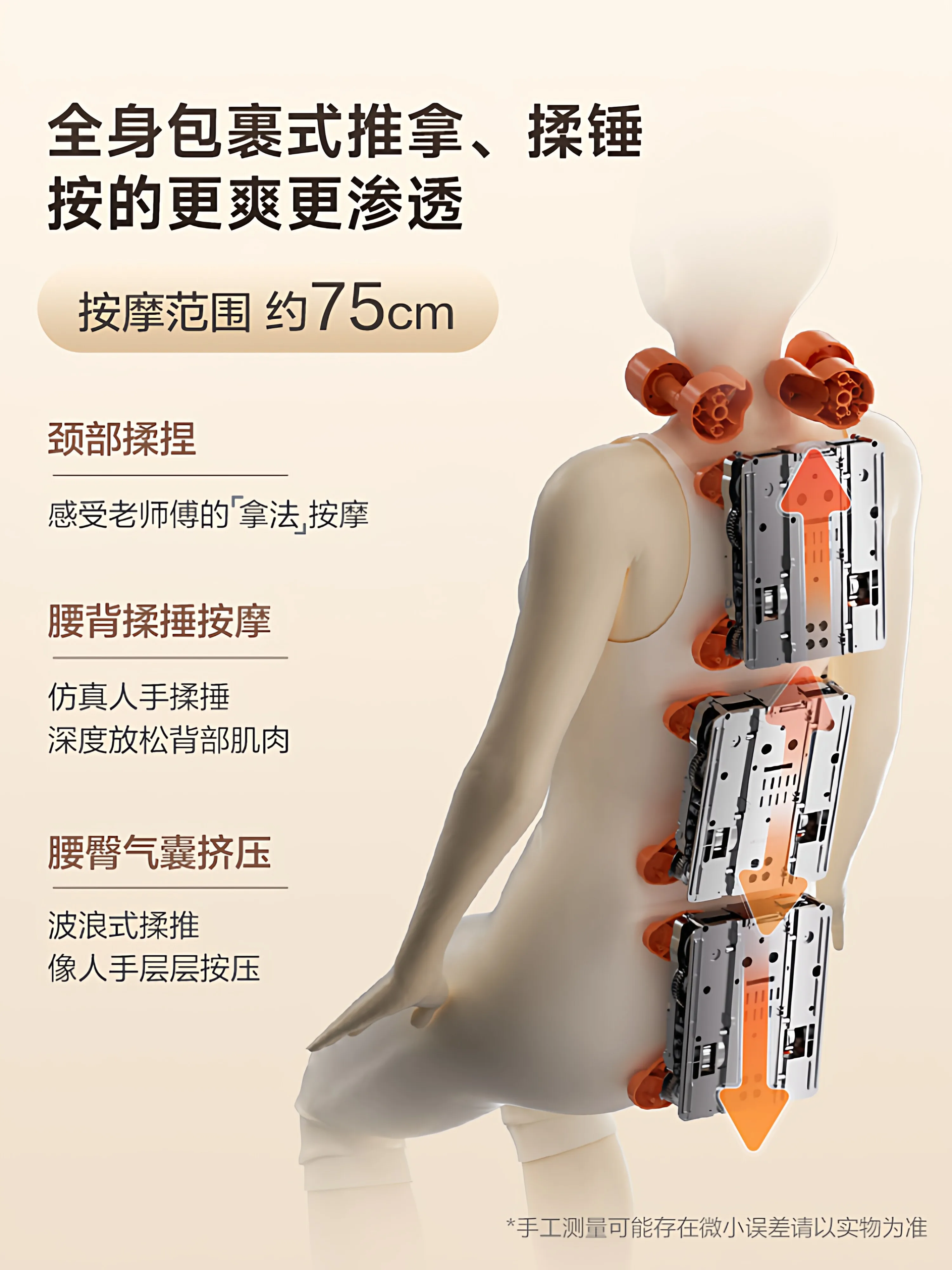 Customizable Massage Cushion Waist Massager Back Massager Automatic Kneading