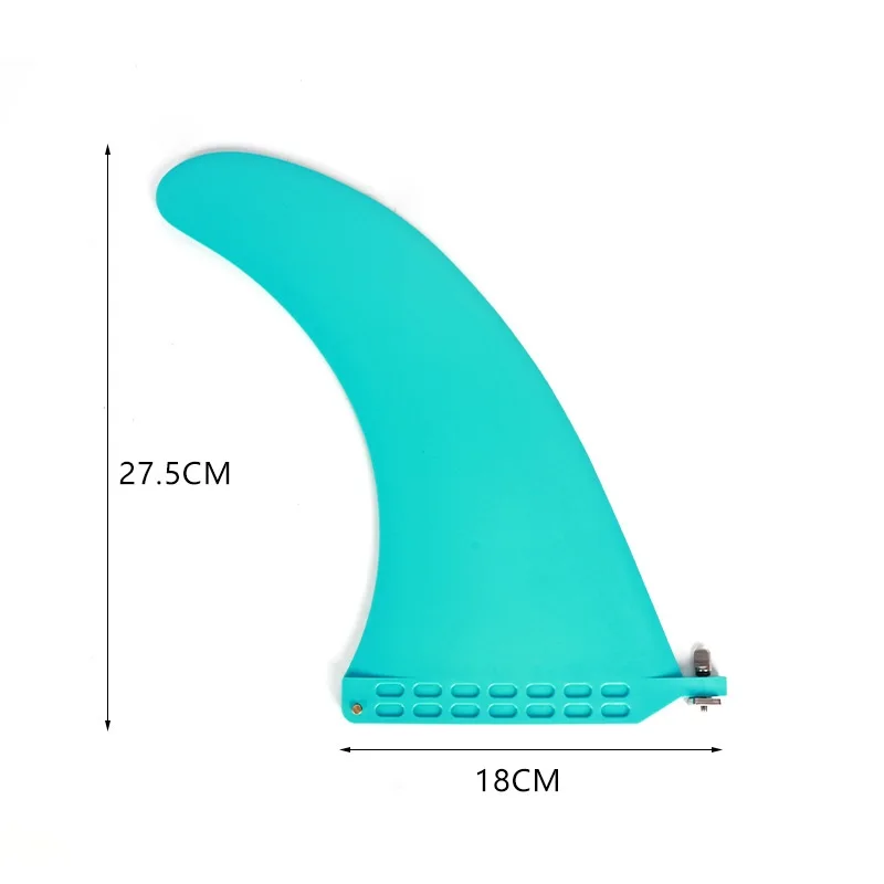 Single Fin For Sup 9/9.5/10.8 inch Longboard Fin PVC Surf Fin With Screw Multicolor Surfboard Fin Sup Board Accessories