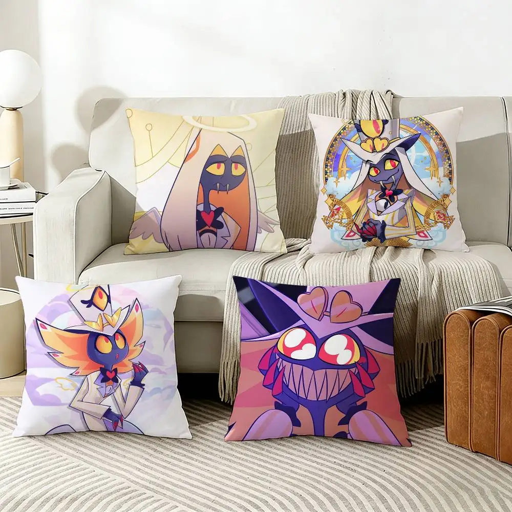 

Sir Pentious H-Hazbin H-Hotel Pillow Case Living Room Sofa Cushion Cover Suitable For Home Bedroom Room Decoration