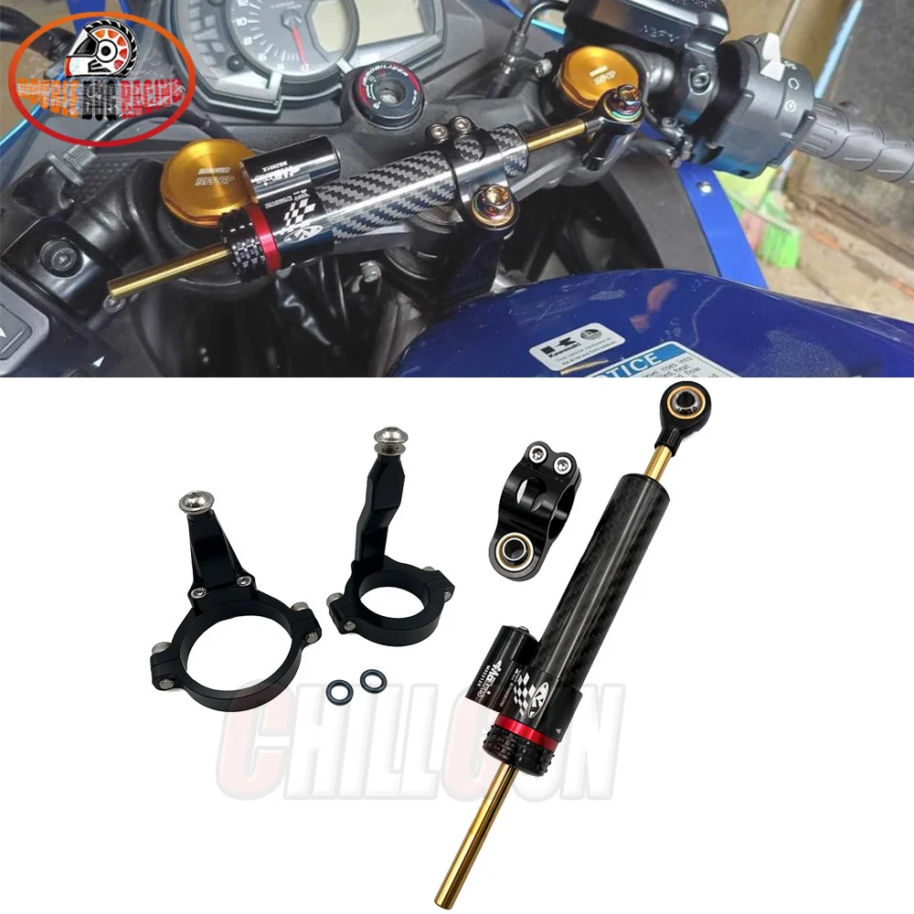 

Motorcycle Steering Damper Stabilizer & Bracket Mount Kit For Kawasaki Ninja ZX-4R ZX-4RR 2023-2024 ZX4R ZX4RR ZX 4R 4RR