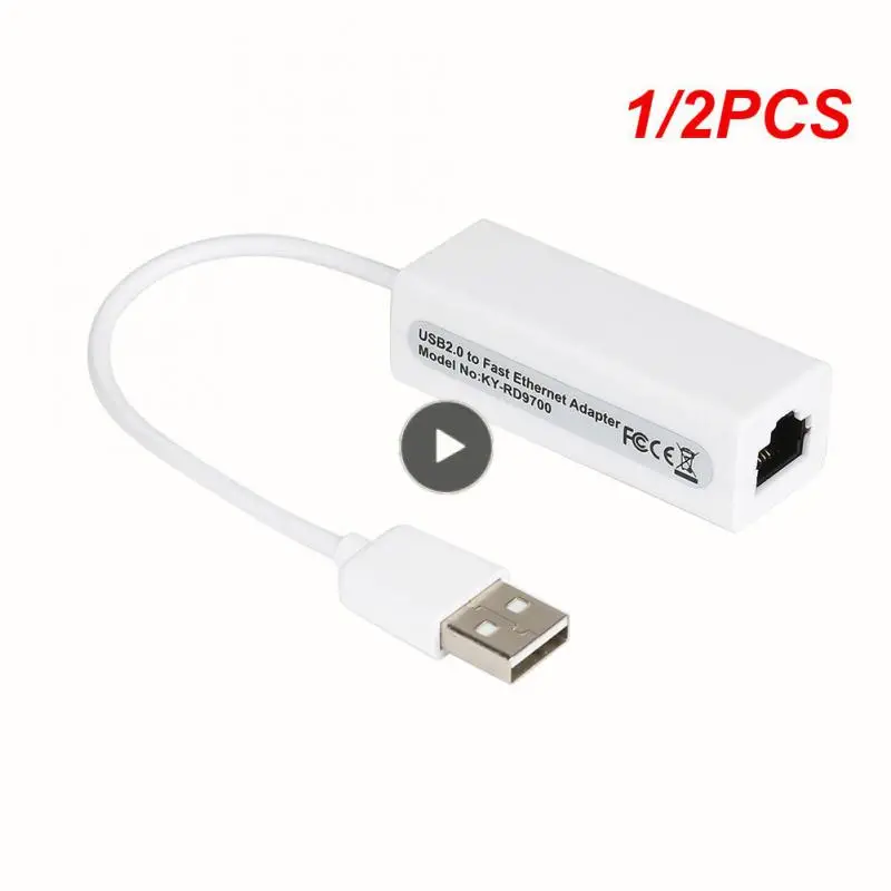 1/2PCS Ethernet Adapter USB 3.0 Network Card To USB RJ45 Lan For PC Windows 10 Mi Box 3/S Nintend Switch Ethernet USB