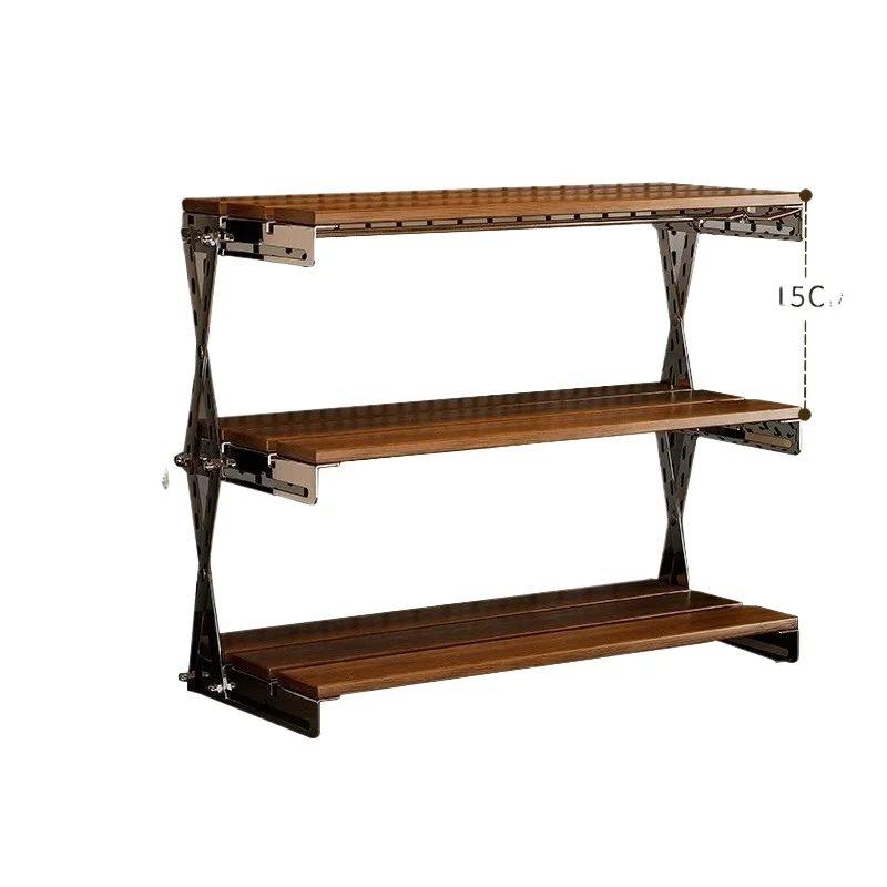 Desktop Rack, Dining Table, Small Multi-layer Storage, Water Cup Holder, Household Display, Non-solid Wood Folding Rack