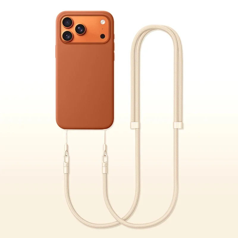 

for iPhone Air 17 Pro Max Phone Case Hanging Charm Crossbody Carried Neck Rope Adjusted Multifunctional Long Hanging Lanyard