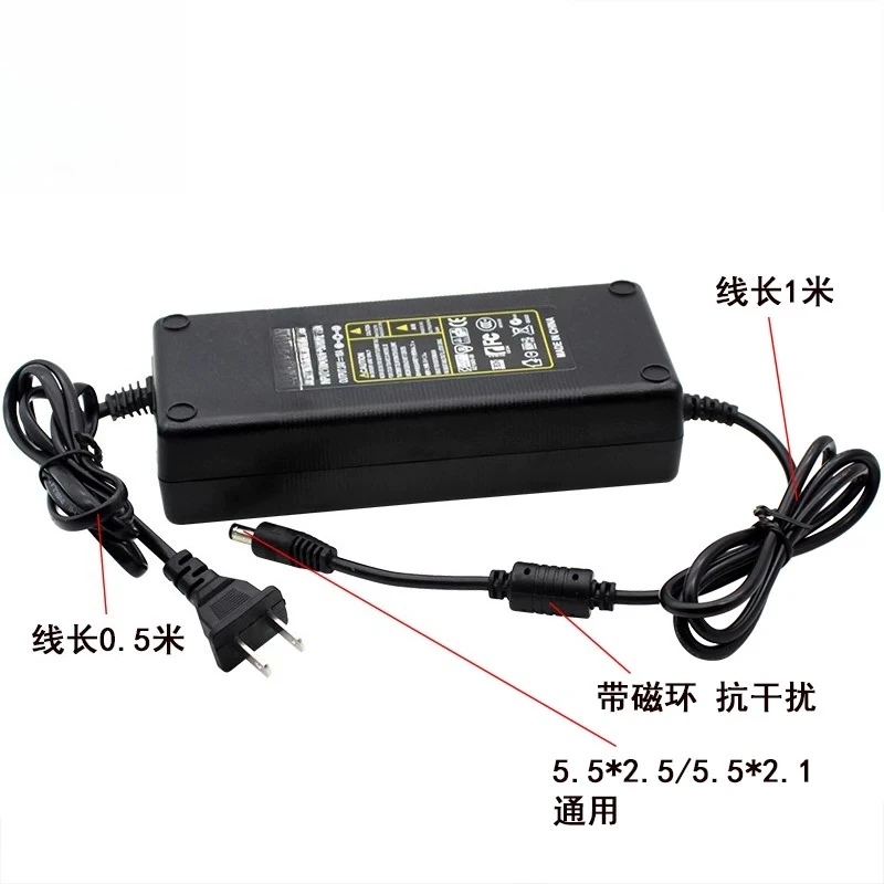24V 10A DC Power Adapter AC 220V Input High Power Supply for LED Strip Display and Amplifier Module
