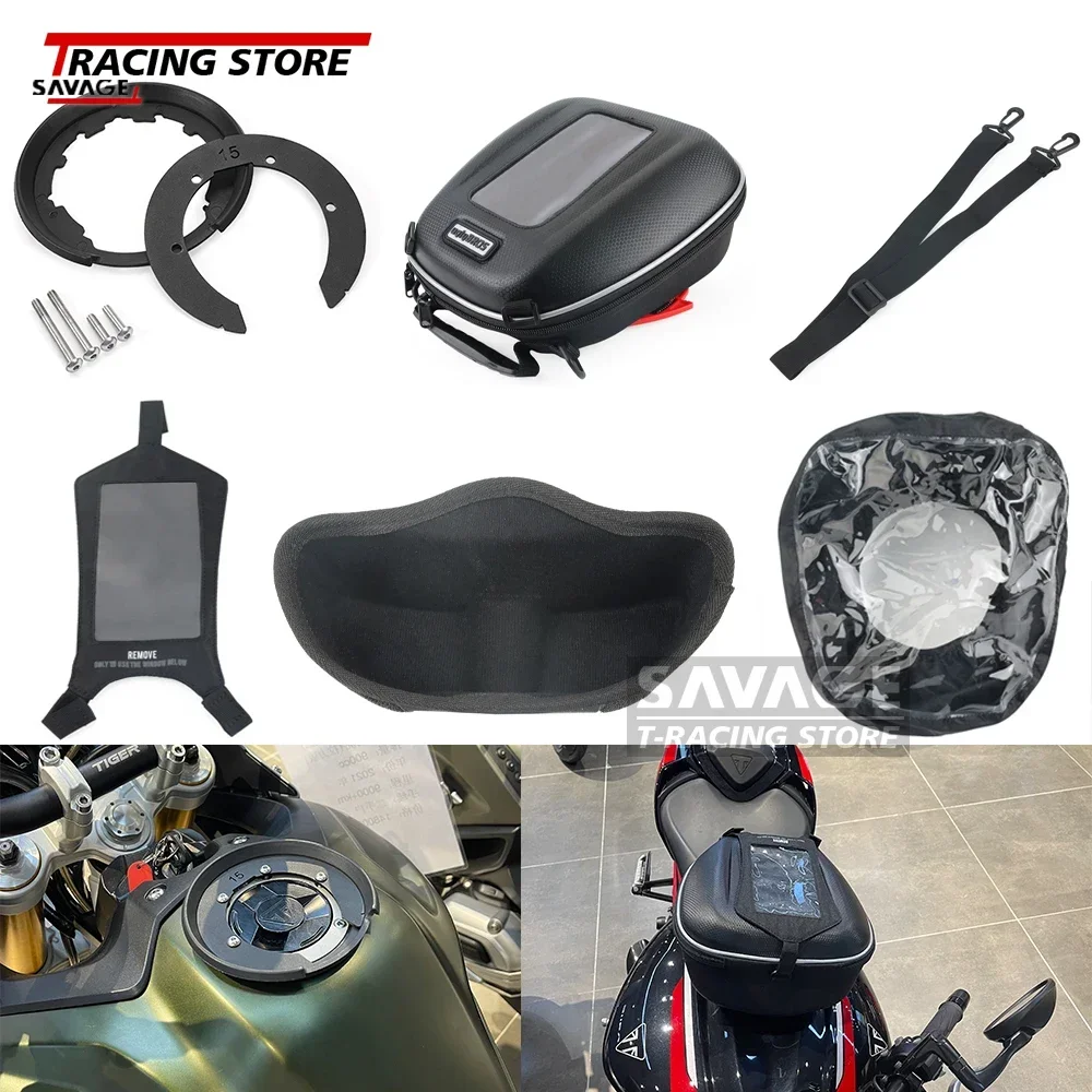 

Fuel Tank Bag For Tiger Sport 850 1200 900 GT/GT PRO/Rally Motorcycle Luggage Box Parts Saddle Tanklock Waterproof 660 675 765