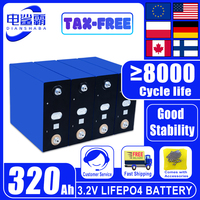 LiFeP04 Battery 3.2V 320Ah lithium iron phosphate battery DIY 12V 24V 48Vsuitable for solar powered RV electric camping vehicles