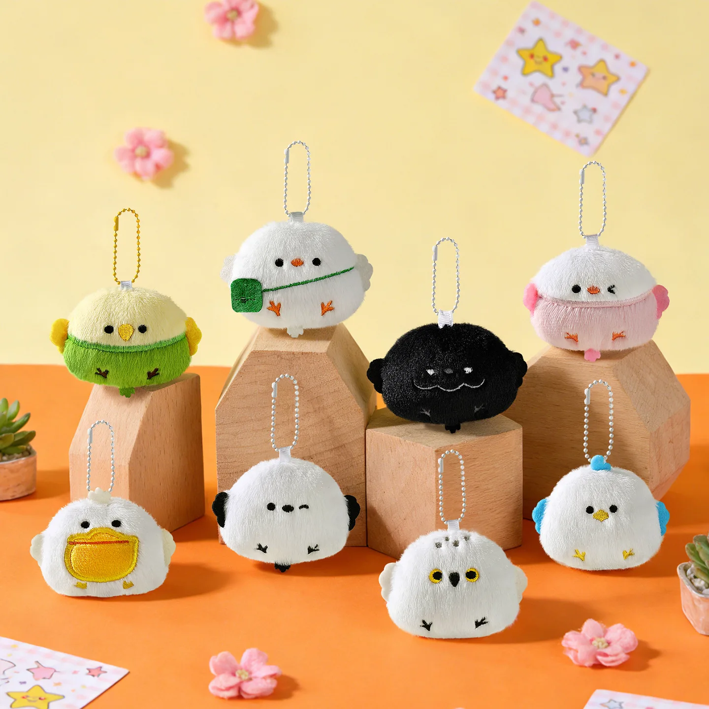 

Cute little animal plush toy keychain, student schoolbag hanger, backpack hanger, doll decoration, birthday gift