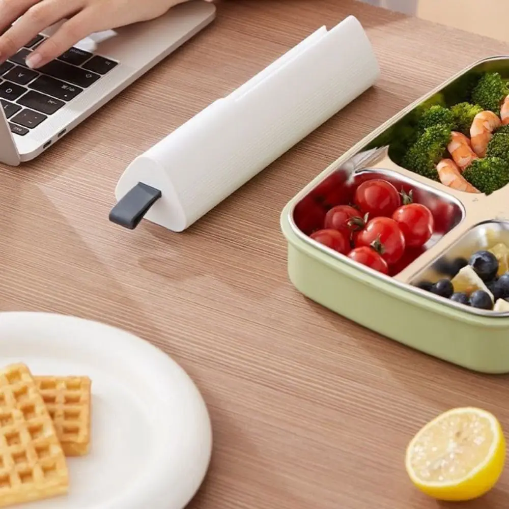 3Pcs/Set With Storage Box and Bag 304 Stainless Steel Tableware Set Built-in Anti-collision Buckle Travel Flatware Set