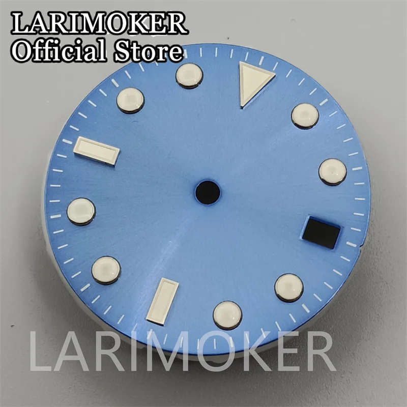 LARIMOKER 29mm black white green blue gray luminous dial fit NH35 ETA 2824 2836 Miyota 8215 821A Mingzhu DG2813 3804 movement